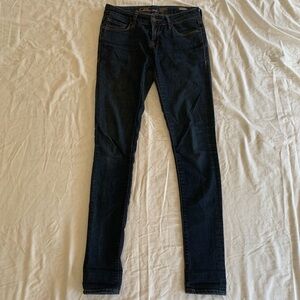 Mavi Dark Wash Denim Skinny Straight Jeans Size 27